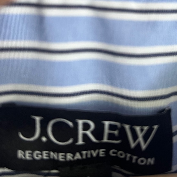 NWT J. Crew Elena Shirtdress In Striped Cotton Poplin Dress - Picture 5 of 5